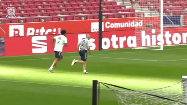 Spain prepare for friendly against Portugal